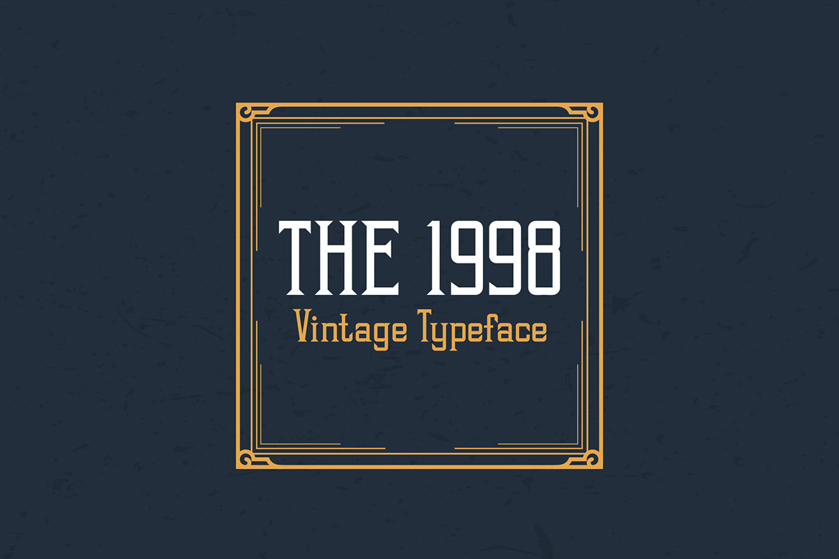 Free 1998 Vintage Display Font