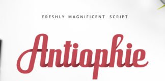 Free Antiophie Script Font