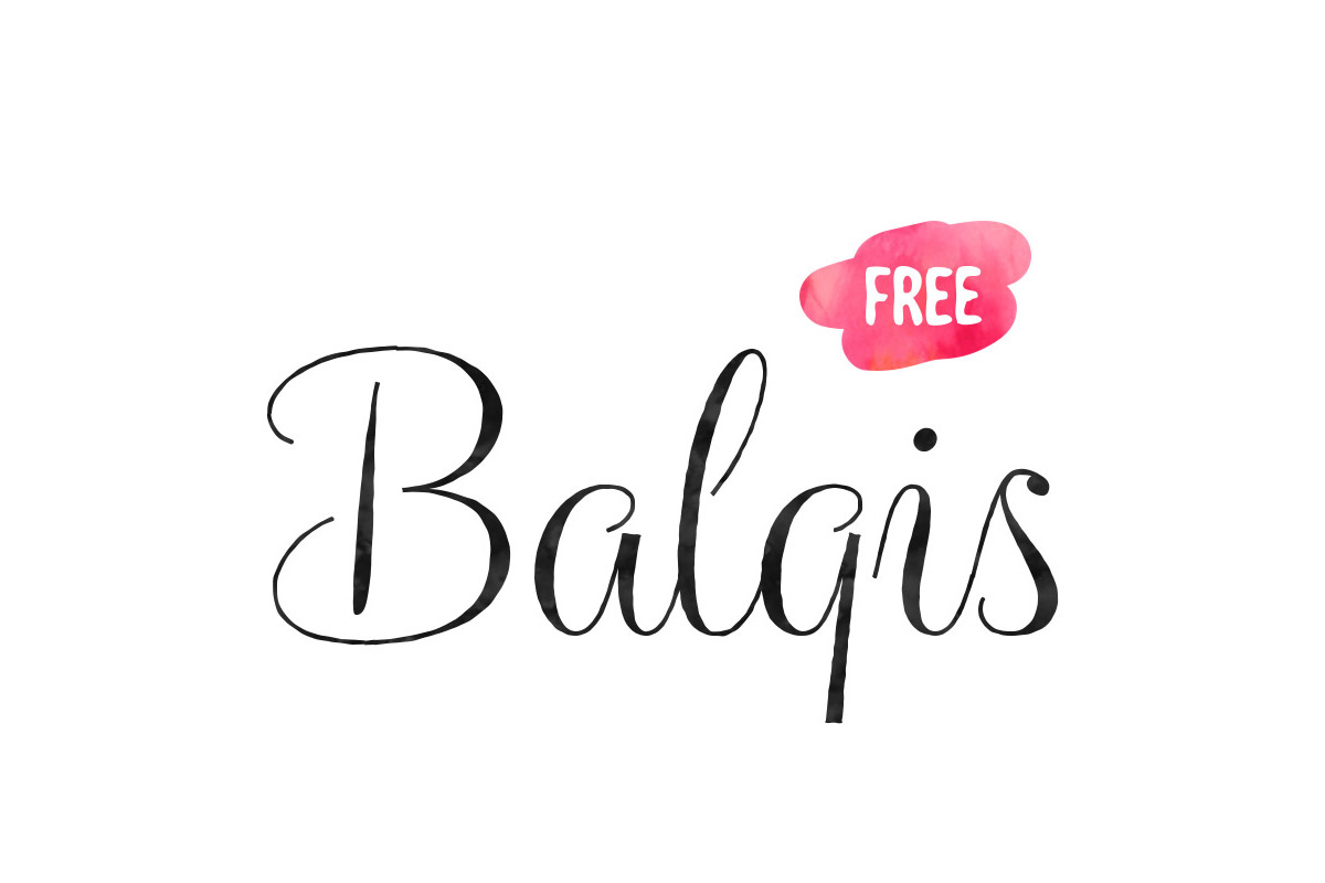 Free Balqis Calligraphy Font