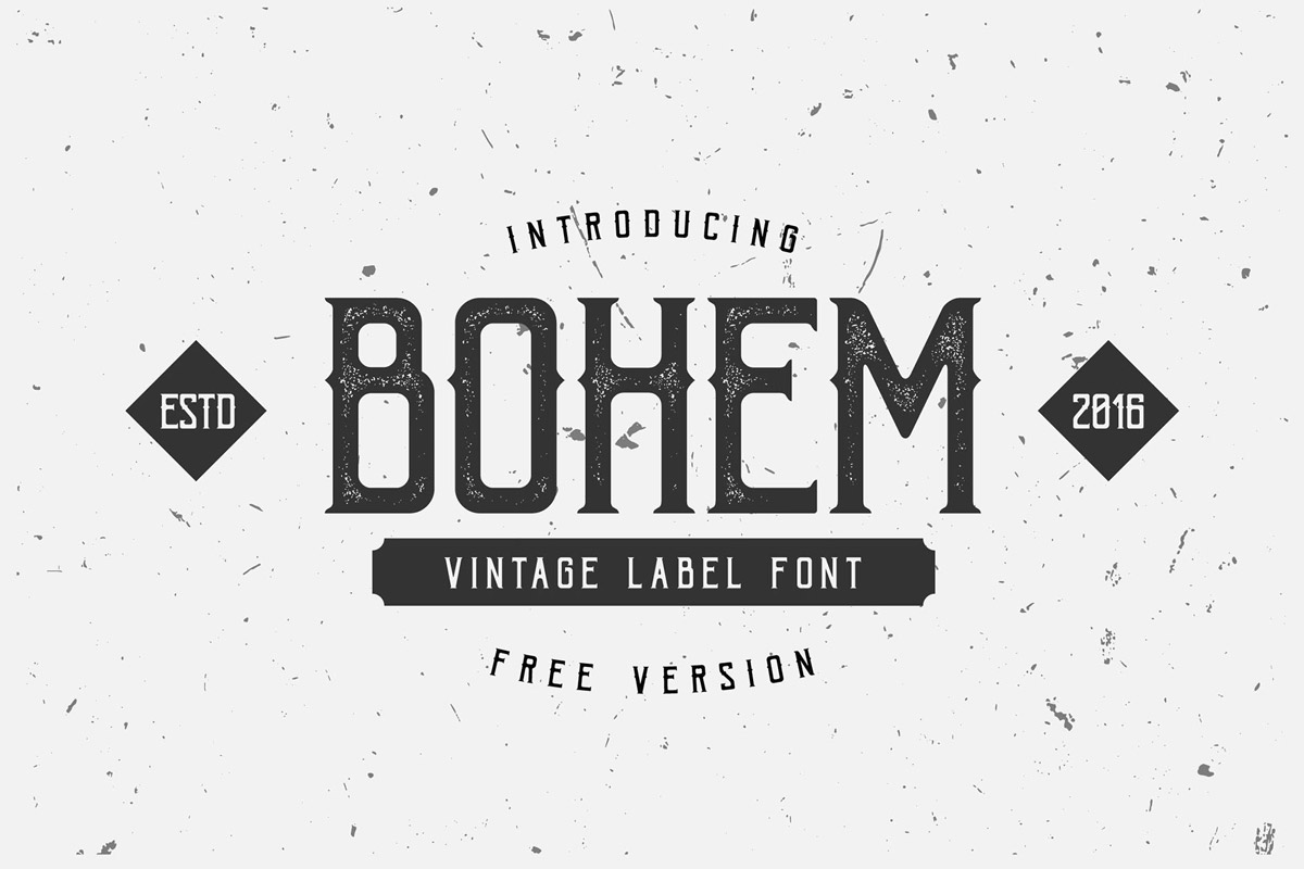Free Bohem Display Font