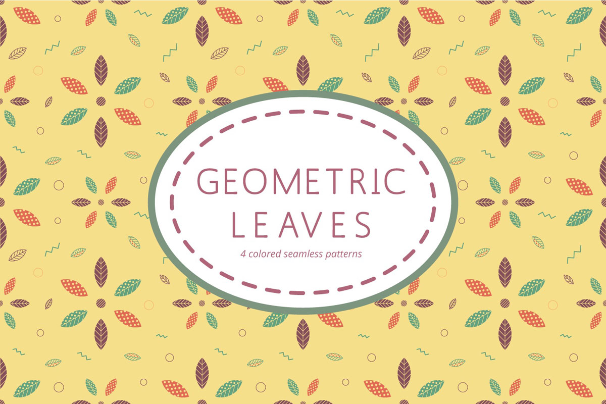 Geometric Leaves Pattern