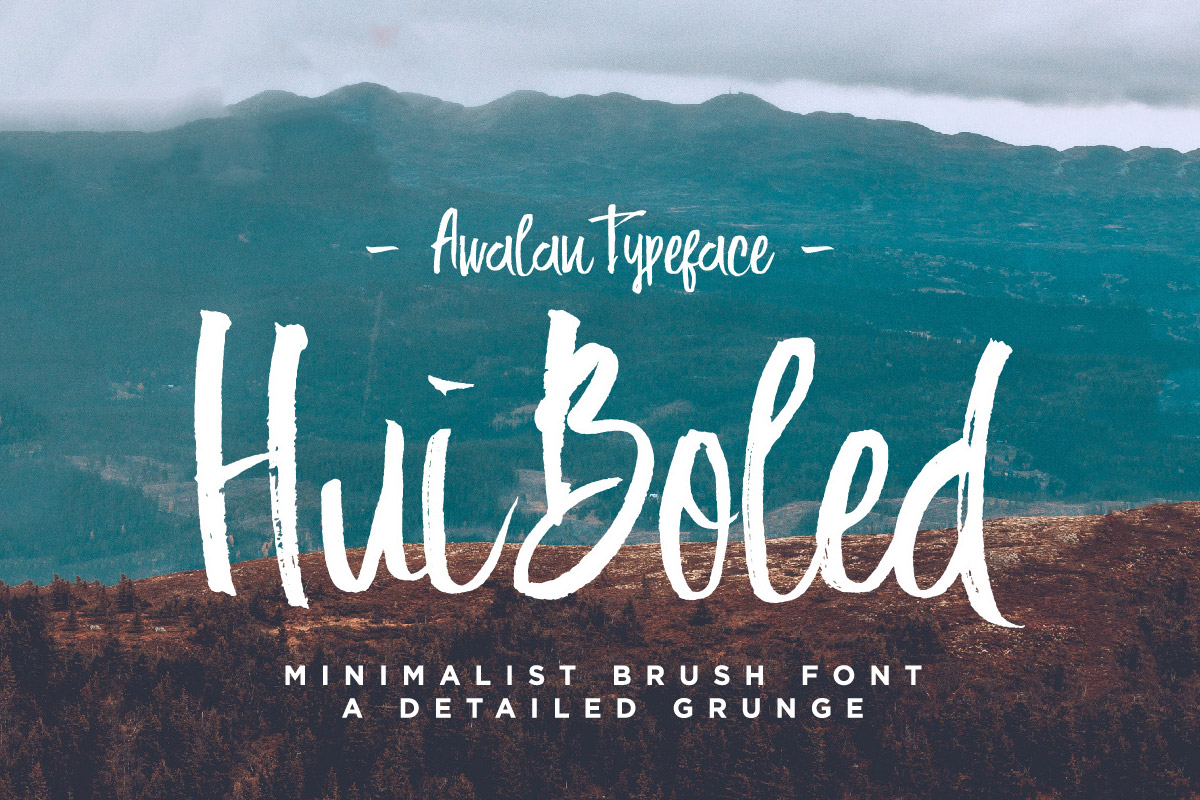 Free Hui Boled Brush Font
