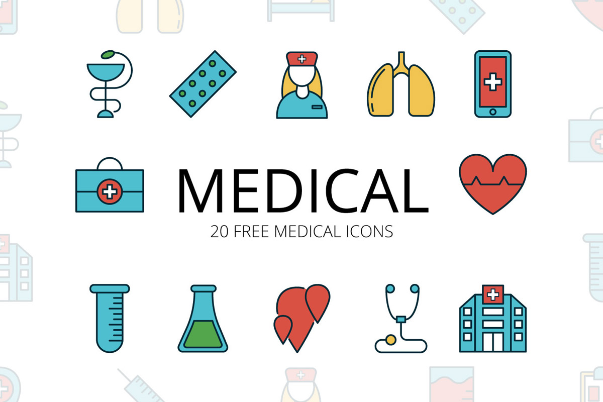 Free Medical Vector Icon Set
