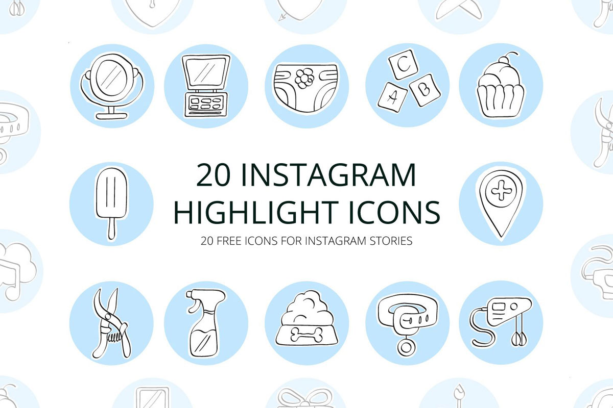 20 Free Instagram Highlight Icons