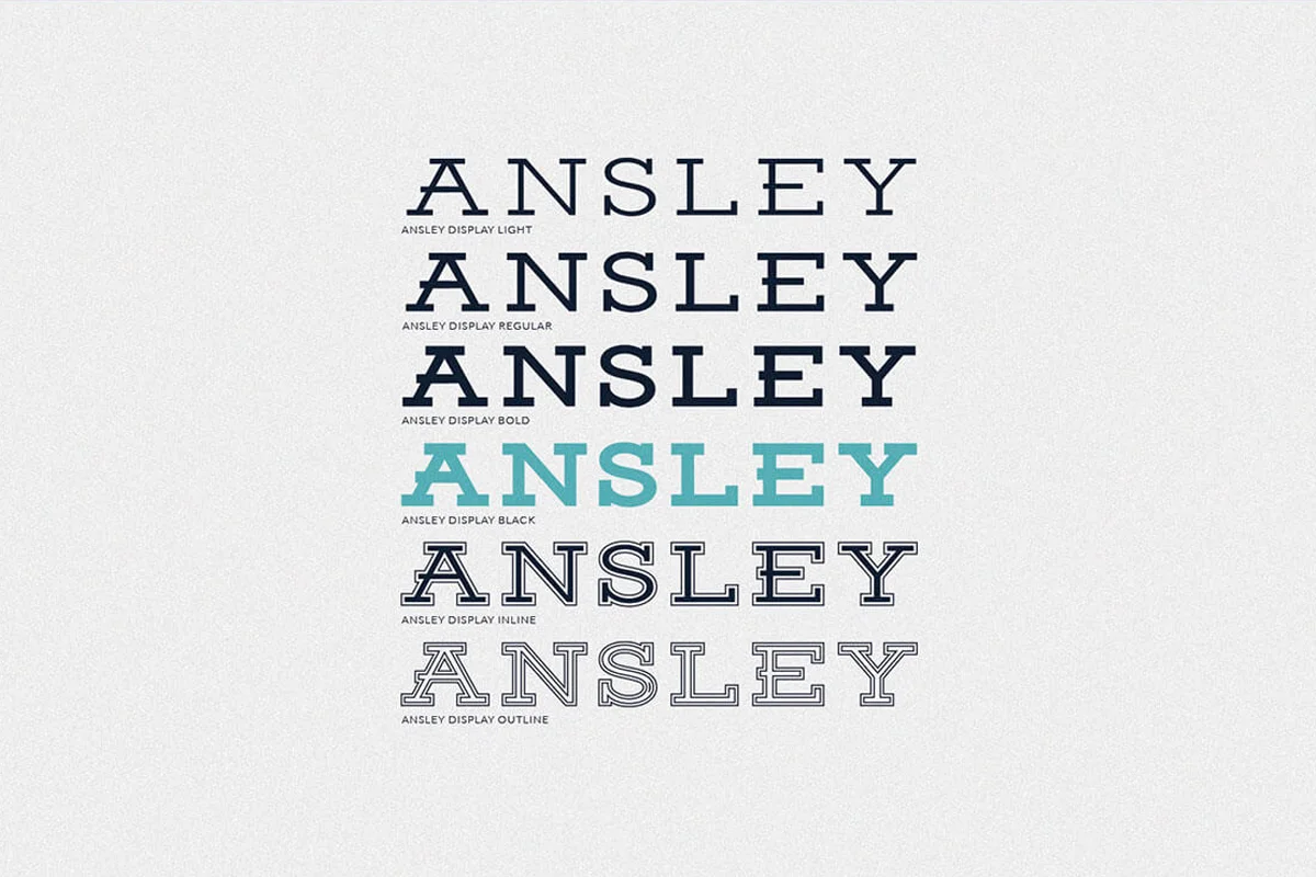 Ansley Display Font Preview 4