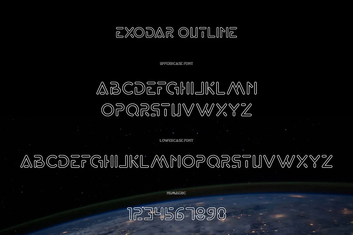 Exodar Sans Serif Font Preview 3