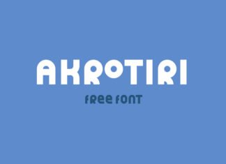 Free Akrotiri Display Font