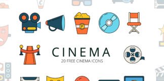 Free Cinema Vector Icon Set