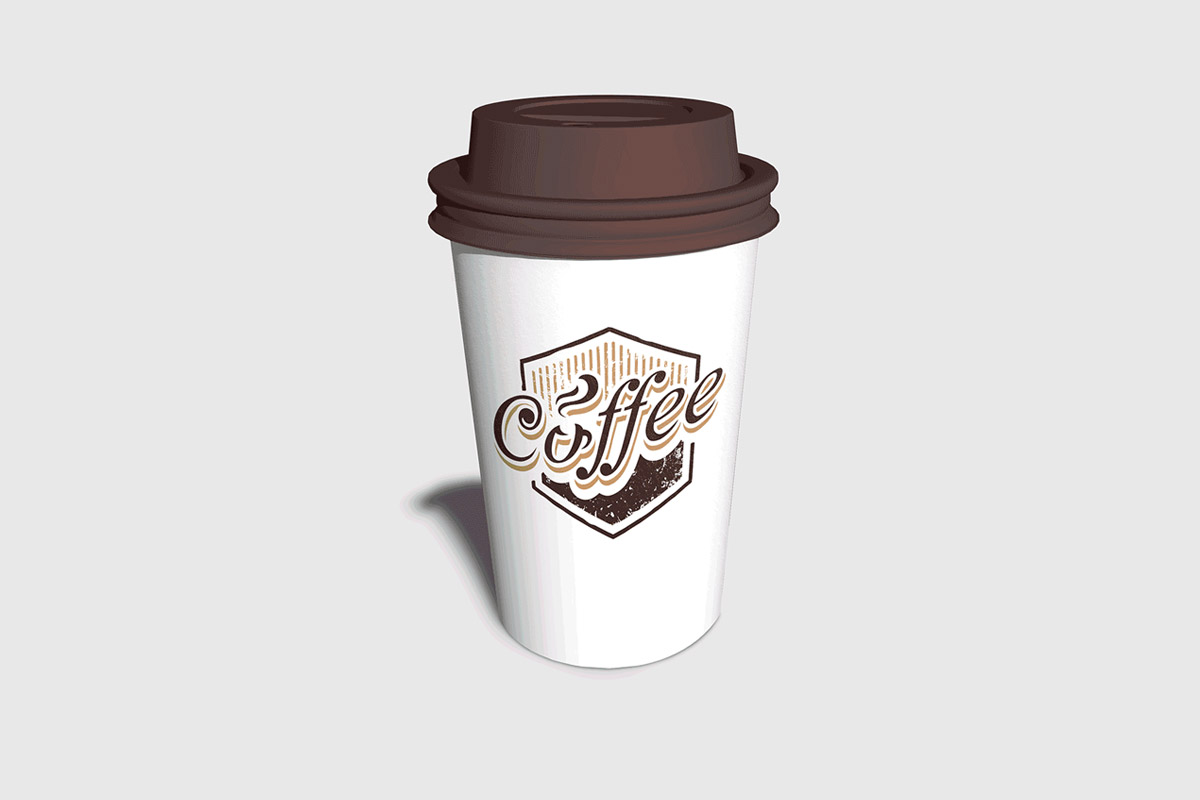 Free Coffee Cup Photorealistic Mockup