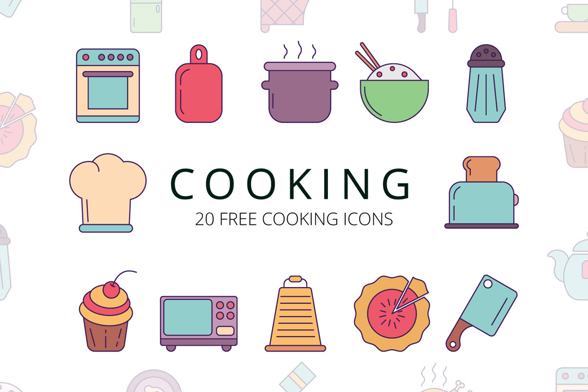 Free Cooking Vector Icon Set