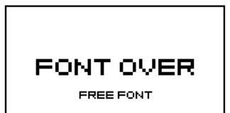 Free Font Over Display Font