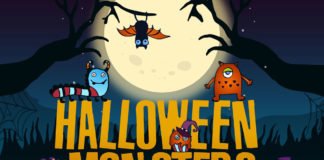 Free Halloween Monsters Vector Illustration