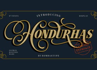 Free Hondurhas Vintage Script Font