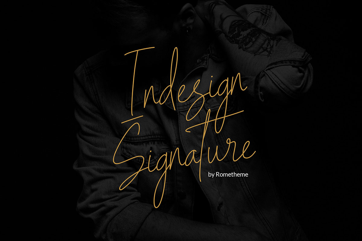 Free Indesign Signature Script Font