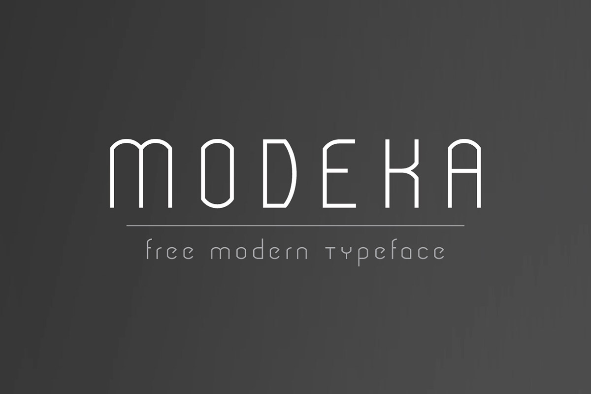Free Modeka Display Font