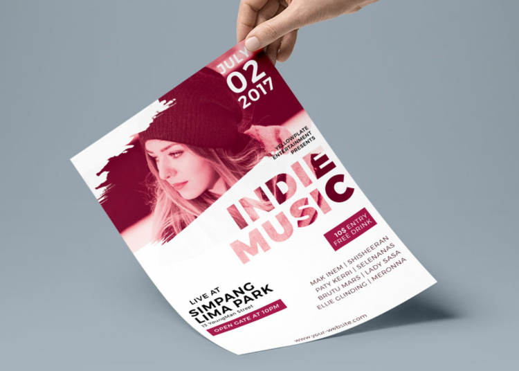 Free Music Flyer PSD Template