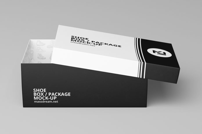 Download Free Shoe Box Package Mockup ~ Creativetacos