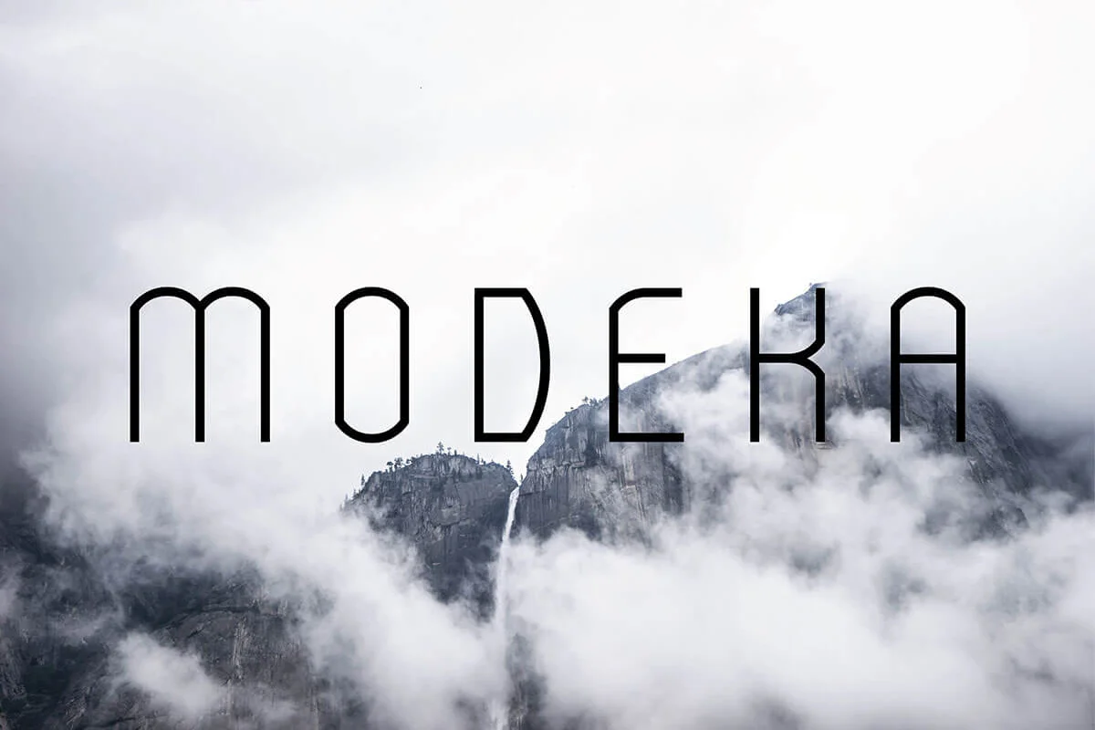 Modeka Display Font Preview 5