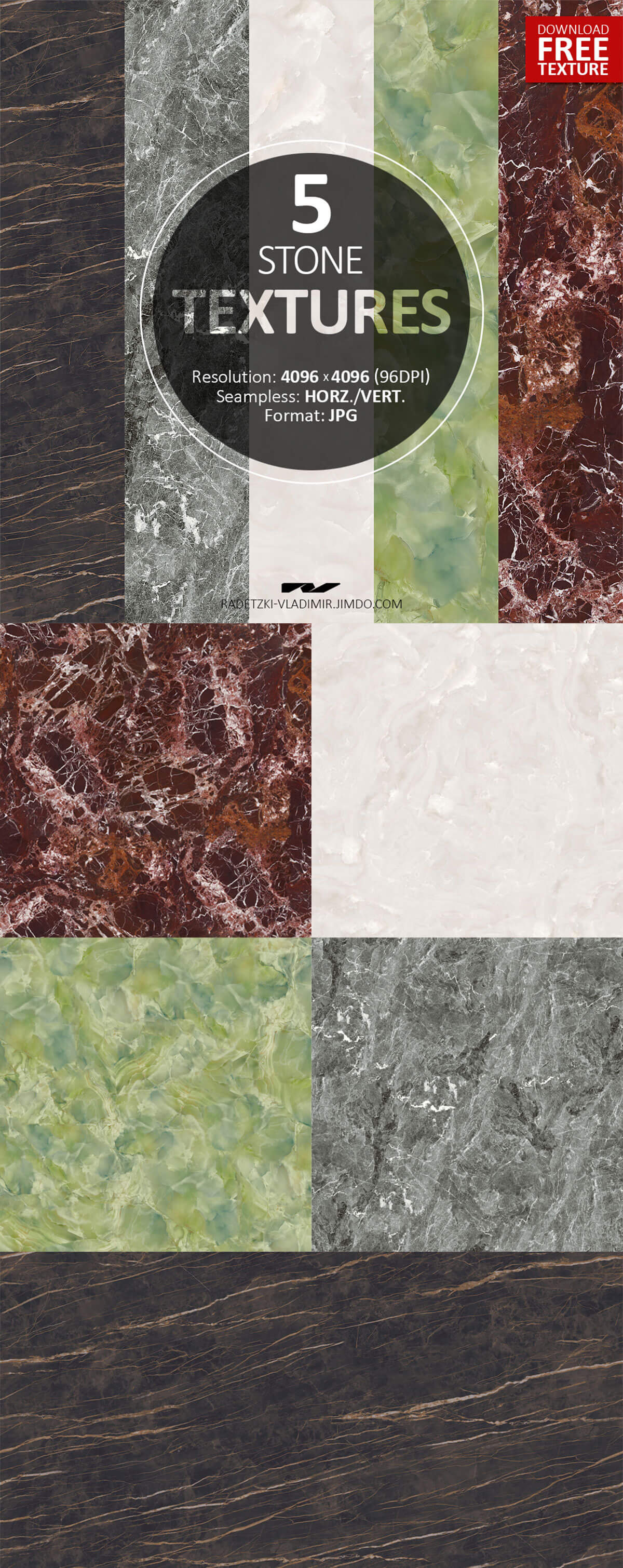 5 Free Stone Textures