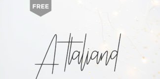 Free Attaliand Signature Font