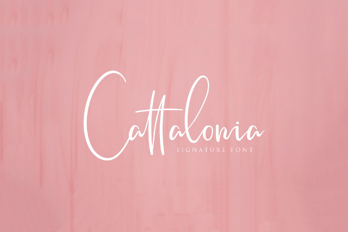Free Cattalonia Signature Font