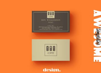 Free Coffee Business Card Template