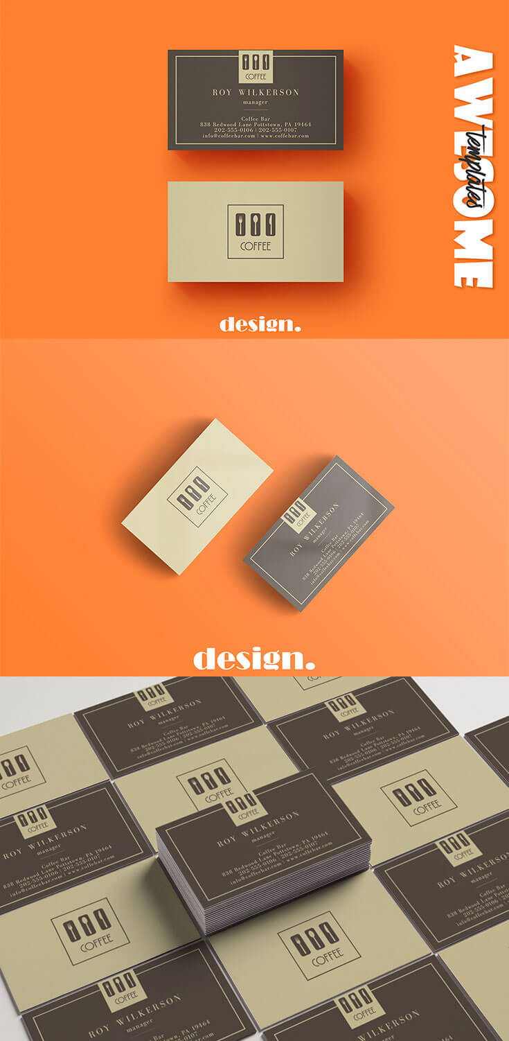 Free #Coffee #Business Card #Template is a clean business card template that is ideal for creative and business people and personal identify. It is fully editable template, very easy to use and customize in Adobe Photoshop, Illustrator.