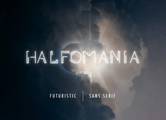 Free Halfomania Sans Serif Font