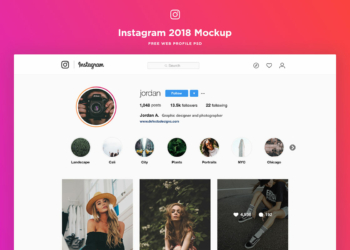Free Instagram Web Profile Template