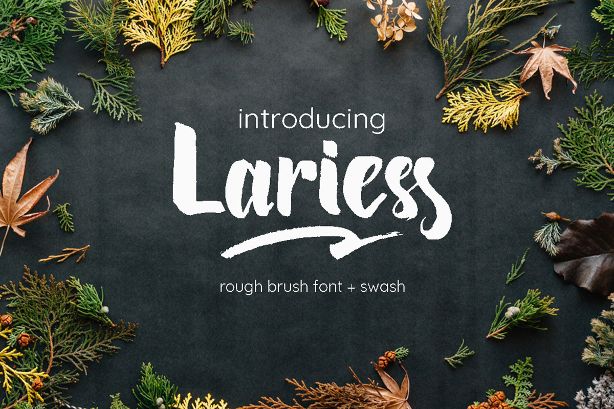 Free Lariess Handmade Brush Font