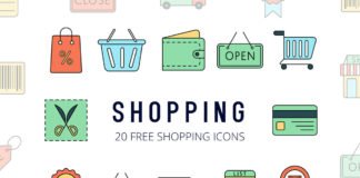 Free Shopping Vector Icon Set