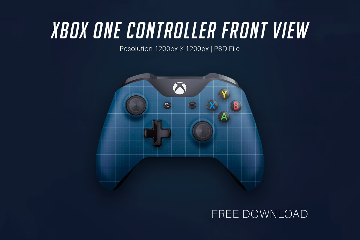 Free Xbox One Front View Mockup
