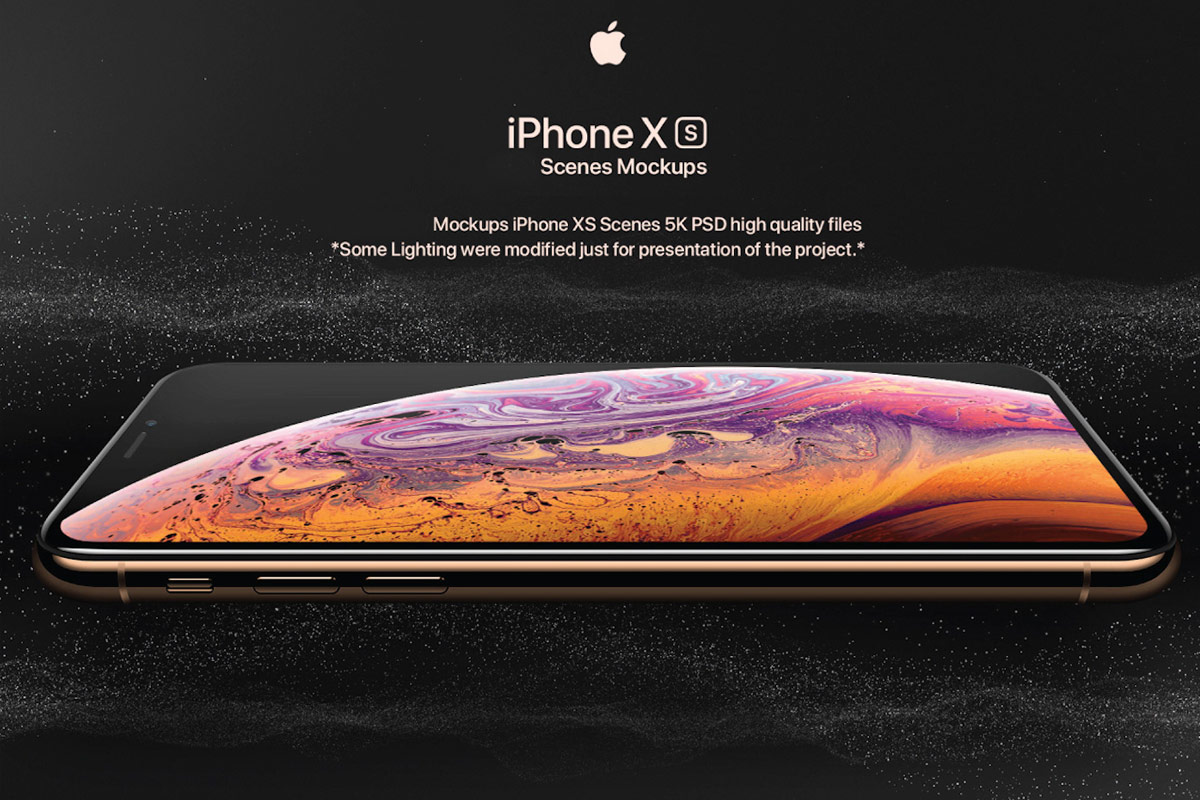 Free iPhone XS PSD Mockup Pack