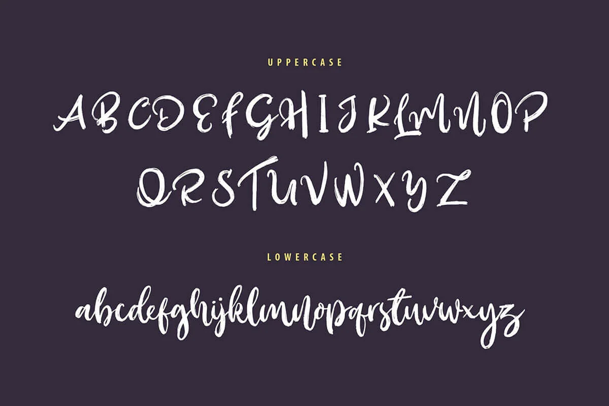 Outistyle Brush Script Font Preview 1