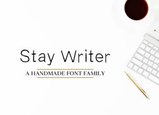 Free Stay Writer Handmade 2 Fonts Family Pack