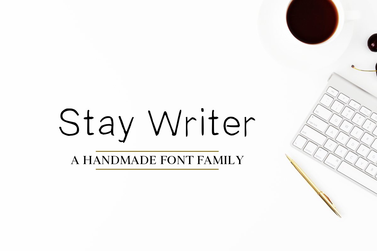 Free Stay Writer Handmade 2 Fonts Family Pack
