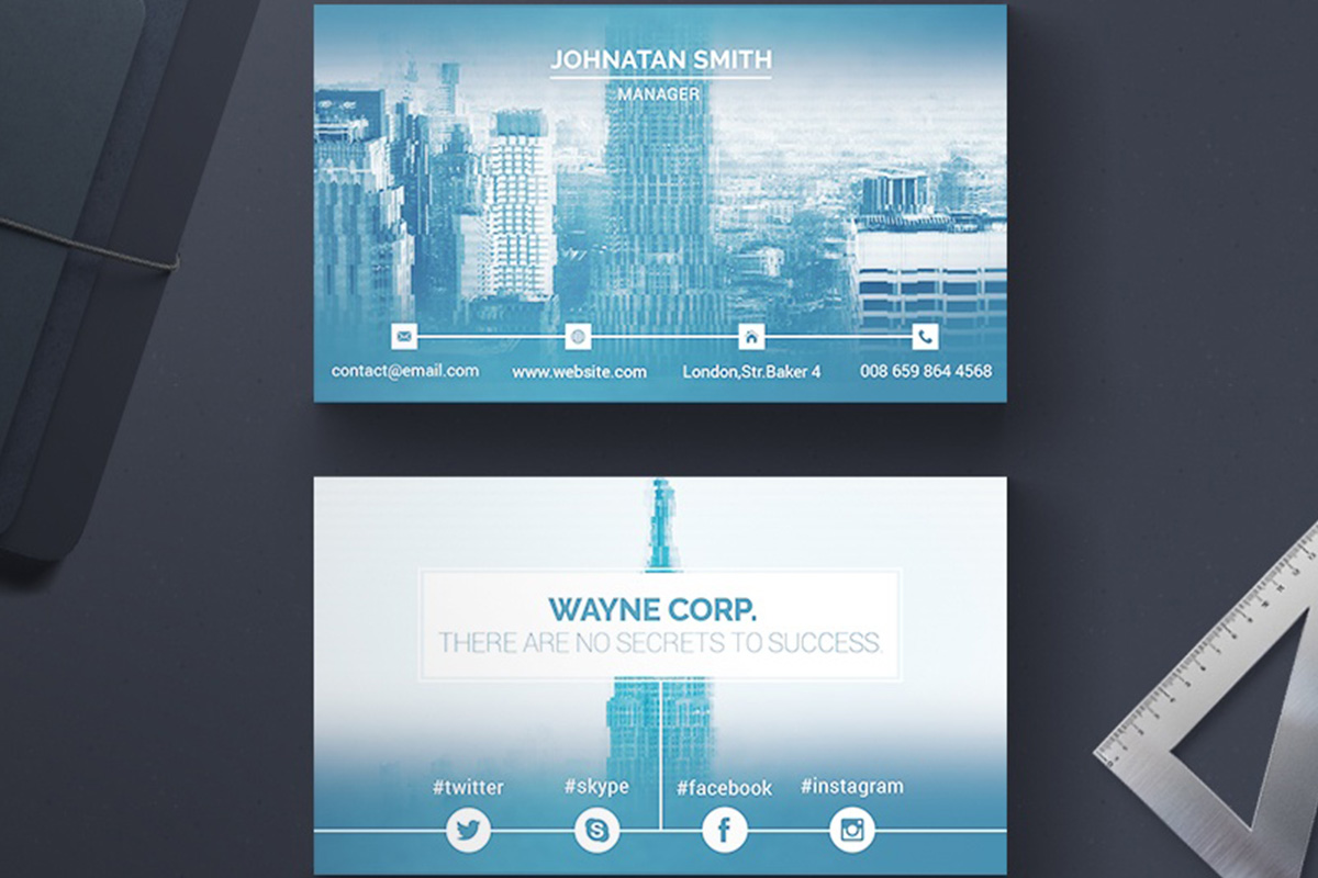 200 Free Business Cards PSD Templates