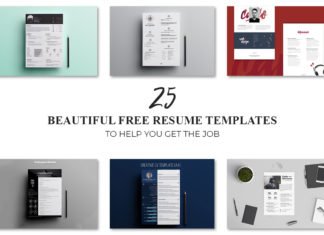 25 Beautiful Free Resume Templates to Help You Get the Job in 2018