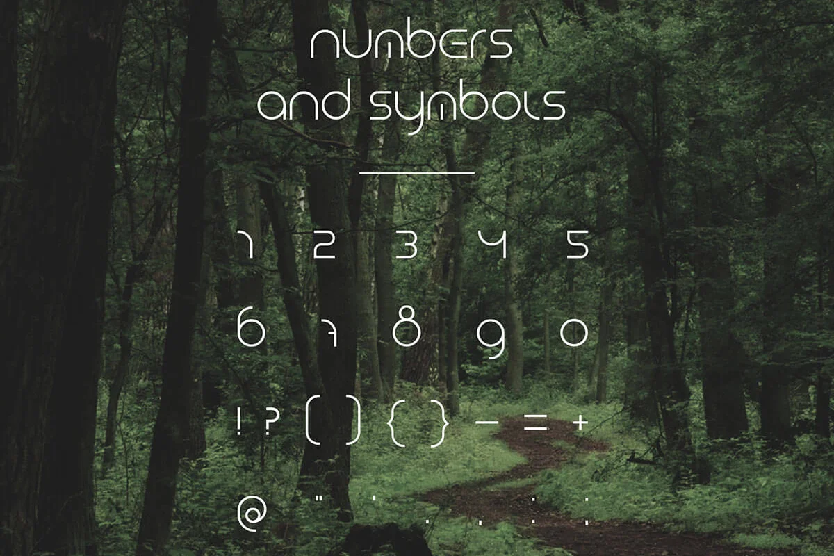 Forest Smooth Display Font Preview 3