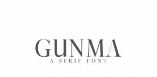 Free Gunma Serif Font