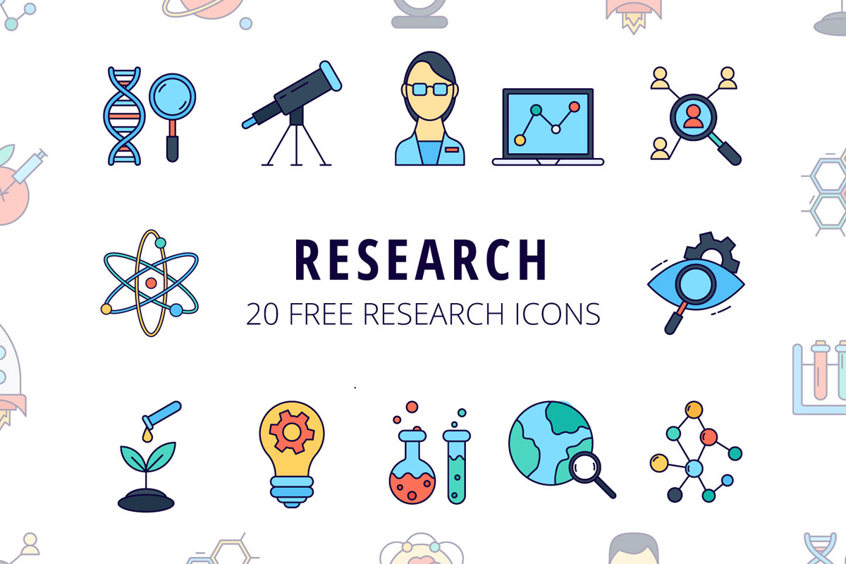 Research Vector Icon Set
