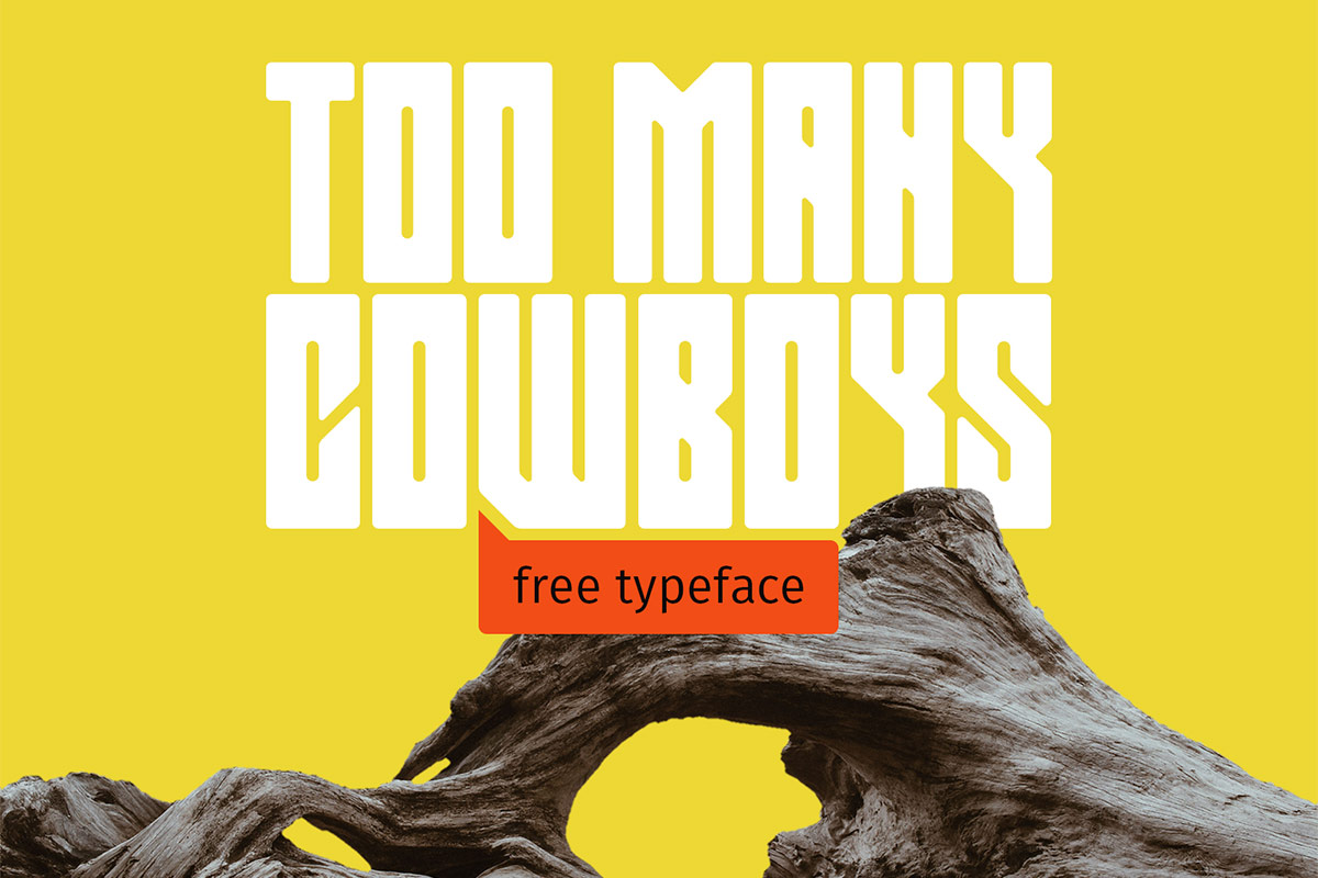 Free Too Many Cowboys Display Font
