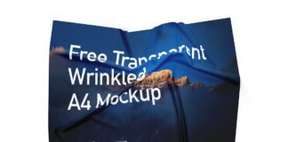 Free Wrinkled PSD Mockup