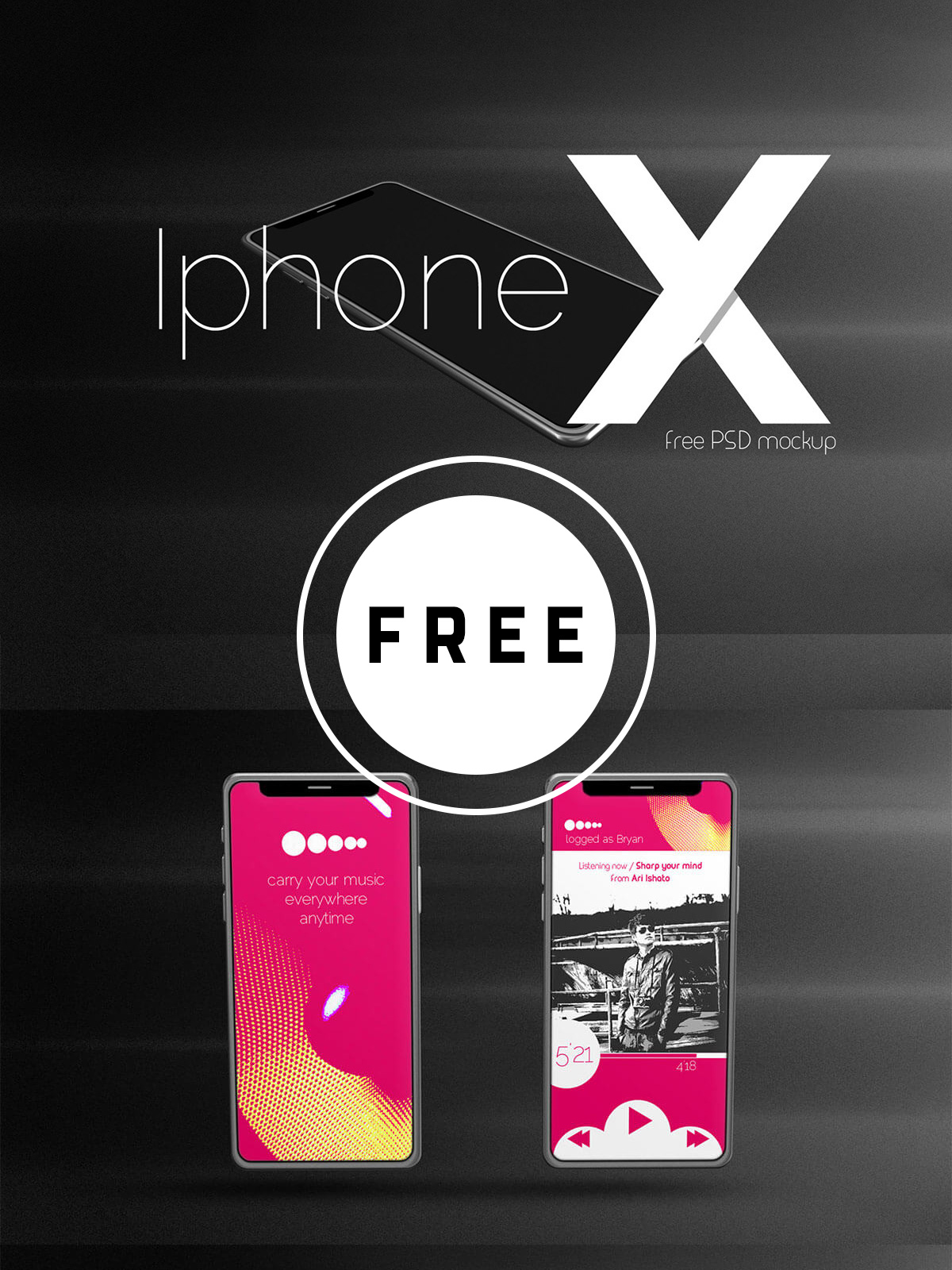 75 Best Free iPhone X, iPhone XS, iPhone XS Max & iPhone XR Mockup Templates & Resources