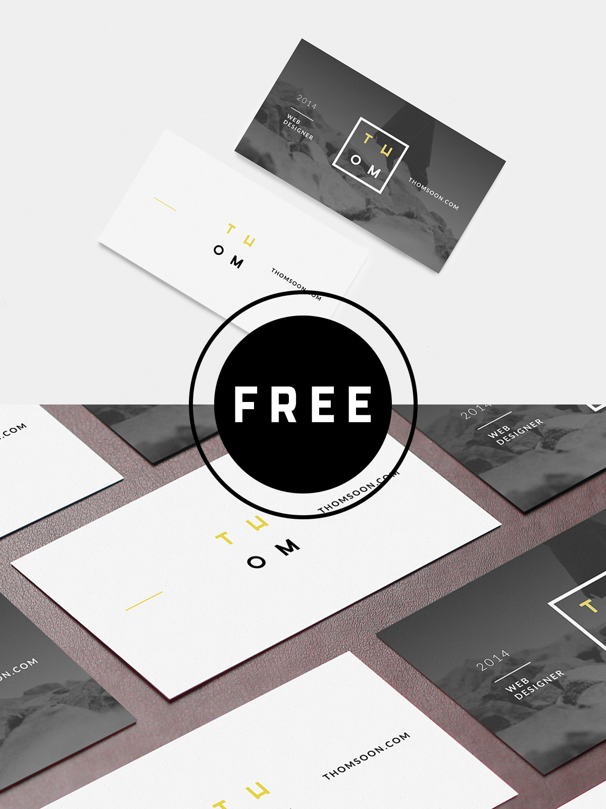 80 Great Free Business Card Mockups Templates That You Can Download