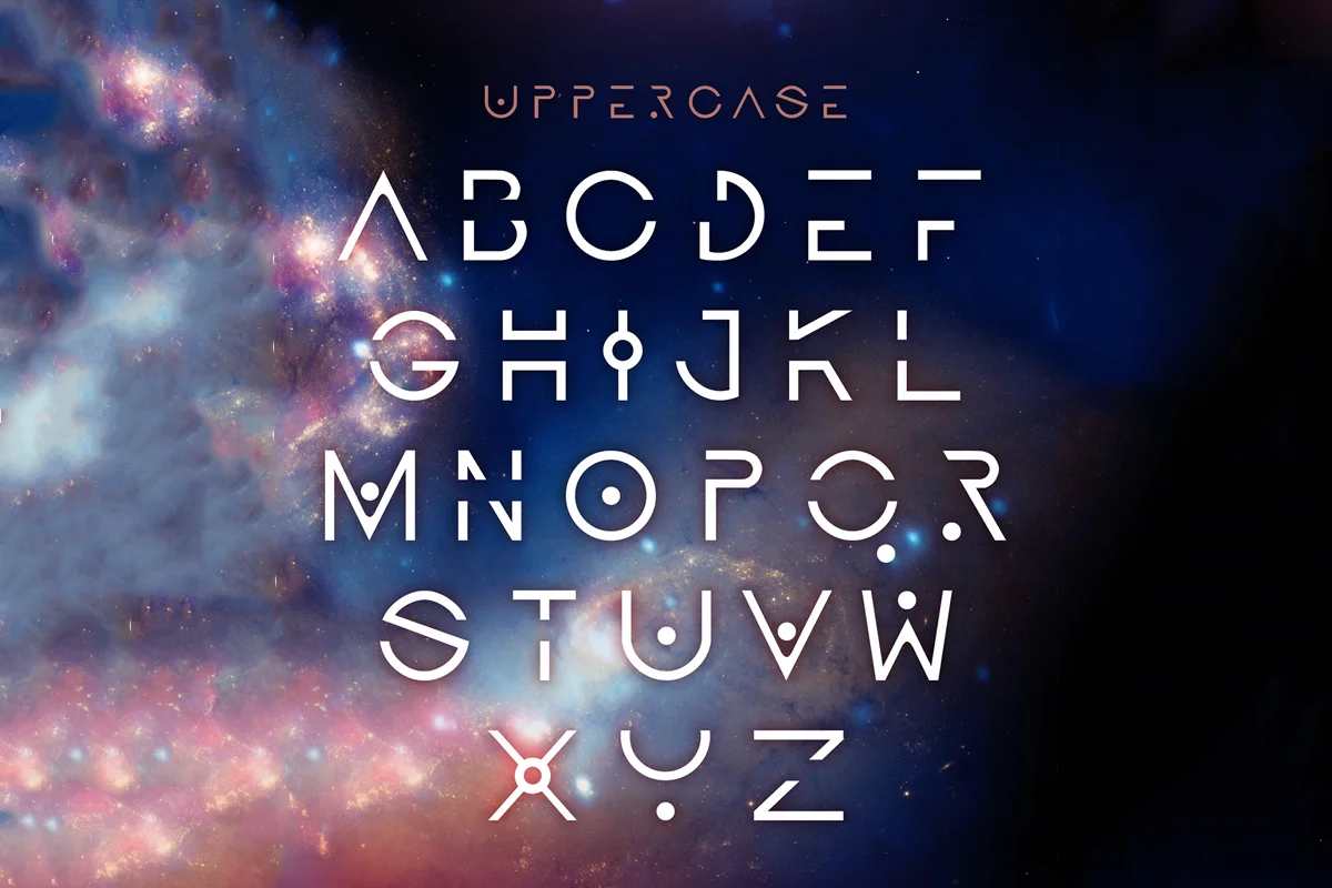 Evaa Galactic Display Font Preview 1