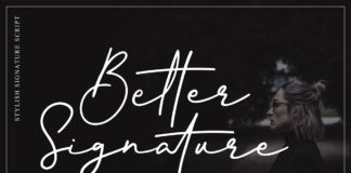 Free Better Signature Font