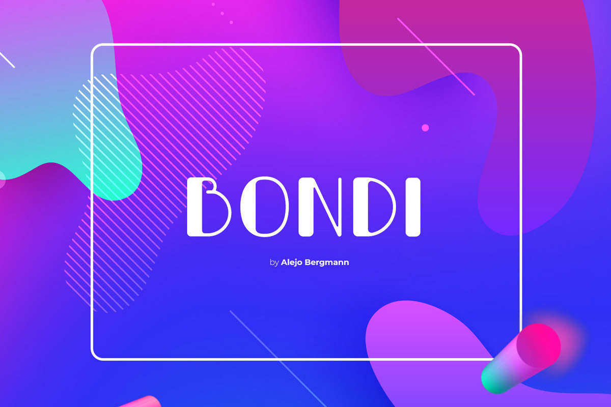 Free Bondi Display Font