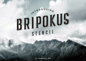 Bripokus Stencil Font - Free Download