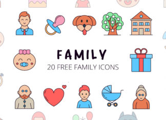 Free Family Vector Icon Set